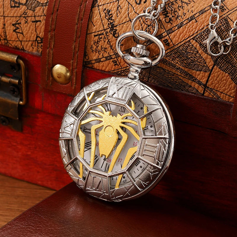 Lunven Pocket Watch Necklace — Timeless Spider Skeleton That Turns Heads