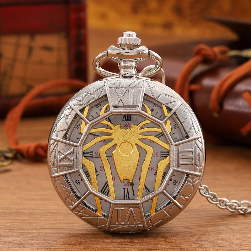 Lunven Pocket Watch Necklace — Timeless Spider Skeleton That Turns Heads